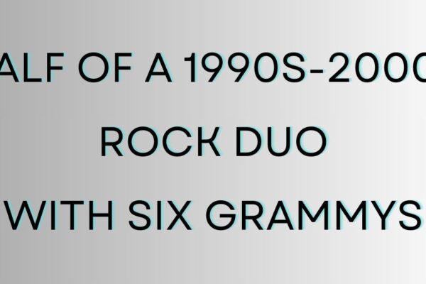 half of a 1990s-2000s rock duo with six grammys