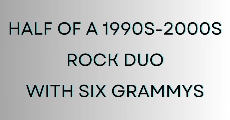 half of a 1990s-2000s rock duo with six grammys