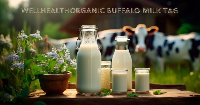 wellhealthorganic buffalo milk tag